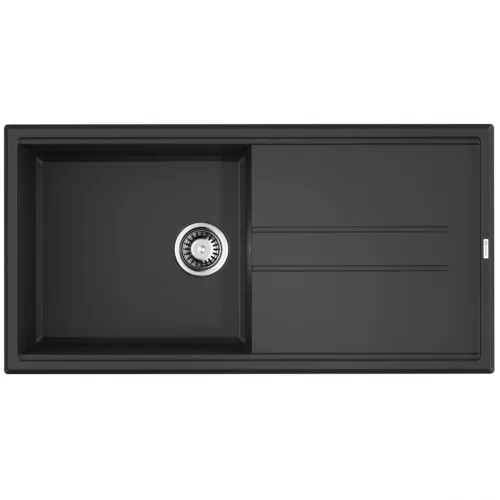 Кухонная мойка Tetogranit Omoikiri Tedori 100-BL черный 4993916