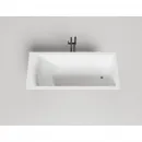 Ванна из литьевого мрамора Salini S-Sense Cascata 104113M 169,8x75 см, белый матовый