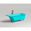 Ванна из литьевого мрамора Salini S-Sense Cascata 104113MF 169,8x75 см, покраска по RAL матовый полностью