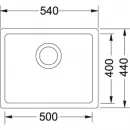 Кухонная мойка Fragranit Franke Kubus KBG 110-50 белая 125.0176.650