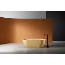 Ванна из литьевого мрамора Abber Frankfurt AM9941MS 170x75 см, отдельностоящая, песочный матовый