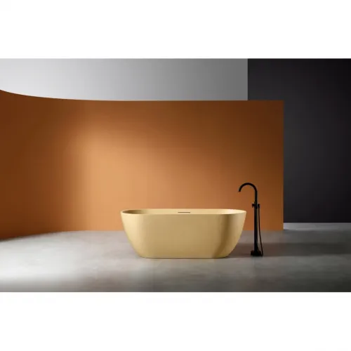 Ванна из литьевого мрамора Abber Frankfurt AM9941MS 170x75 см, отдельностоящая, песочный матовый