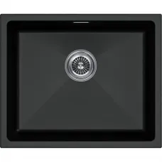 Кухонная мойка Paulmark Lumi LU55-BL 55,5x46 см, черный