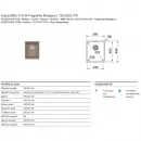 Кухонная мойка Franke Kubus KBG 110-34 миндаль 125.0302.779