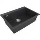 Кухонная мойка Paulmark Acrystone Decoration Anthracite PM936950-AN 69x50 см, антрацит