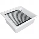 Кухонная мойка Paulmark Stepia PM115051-WH+R375-BS 50x51 см, белый