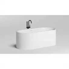 Ванна из литьевого мрамора Salini S-Stone Perla 1049201M 170x80 см, отдельностоящая, белый матовый
