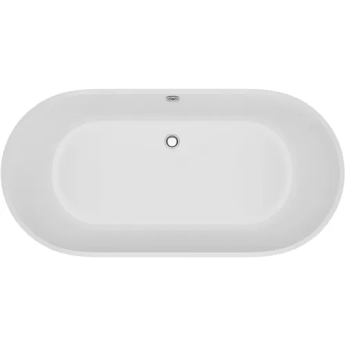 Ванна из литьевого мрамора Delice Olivia DLR330002 170x80 см, отдельностоящая, белый