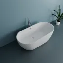 Ванна из литьевого мрамора Delice Olivia DLR330002 170x80 см, отдельностоящая, белый
