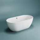 Ванна из литьевого мрамора Delice Olivia DLR330002 170x80 см, отдельностоящая, белый