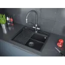Кухонная мойка Paulmark Stepia PM115951-AN+R375-BS 59x51 см, антрацит
