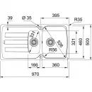 Кухонная мойка Fragranit Franke Antea AZG 651 оникс 114.0489.383