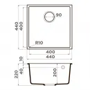 Кухонная мойка Tetogranit Omoikiri Bosen 44-U-WH белый 4993598