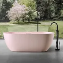 Ванна из литьевого мрамора Abber Frankfurt AM9941MP 170x75 см, отдельностоящая, розовый матовый