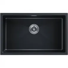 Кухонная мойка Paulmark Lumi LU74-BLM 74x46 см, черный металлик