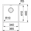 Кухонная мойка Tectonite Franke Sirius SID 110-34 сахара 125.0443.351
