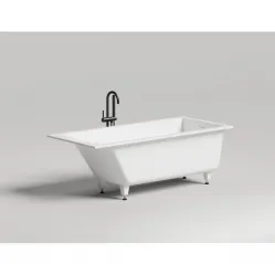 Ванна из литьевого мрамора Salini S-Sense Cascata Kit 104313G 169,8x75 см