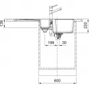 Кухонная мойка Fragranit Franke Urban UBG 651-100 белый 114.0595.440