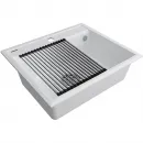 Кухонная мойка Paulmark Stepia PM115951-WH+R375-BS 59x51 см, белый