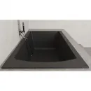 Ванна из литьевого мрамора Salini S-Sense Cascata Kit 104313GF 169,8x75 см, покраска по RAL глянец полностью