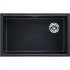Кухонная мойка Paulmark Lumi LU74SK-BLM 74x44 см, черный металлик