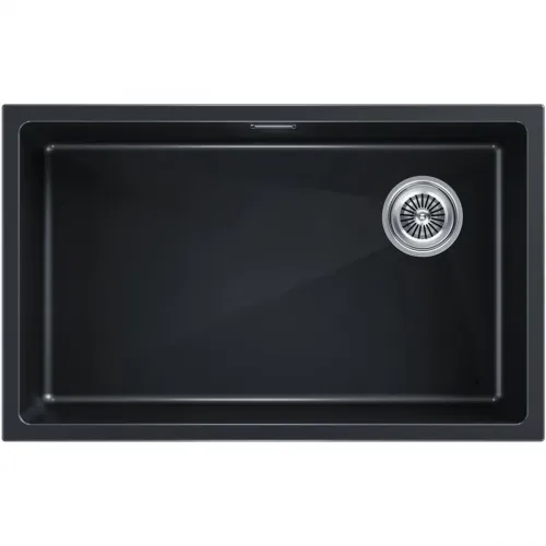 Кухонная мойка Paulmark Lumi LU74SK-BLM 74x44 см, черный металлик