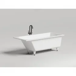 Ванна из литьевого мрамора Salini S-Sense Cascata 104413G 170x70 см, белый глянец