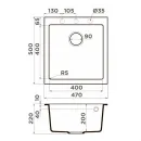Кухонная мойка Tetogranit Omoikiri Bosen 47-PL платина 4993591