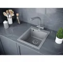 Кухонная мойка Paulmark Kante серый металлик PM104249-GRM