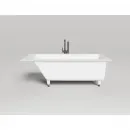 Ванна из литьевого мрамора Salini S-Sense Cascata Kit 104313M 169,8x75 см, белый матовый