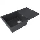 Кухонная мойка Paulmark Acrystone Extensio Anthracite PM988650-AN 86x50 см, антрацит