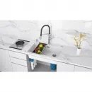 Кухонная мойка Paulmark Lumi LU74SK-WH 74x44 см, белый