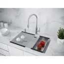 Кухонная мойка Paulmark Lumi LU74SK-WH 74x44 см, белый