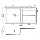 Кухонная мойка Tetogranit Omoikiri Sumi 100-GR ленинградский серый 4993565