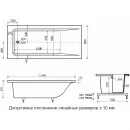 Ванна из литьевого мрамора Delice Diapason DLR330018 165x80 см, белый