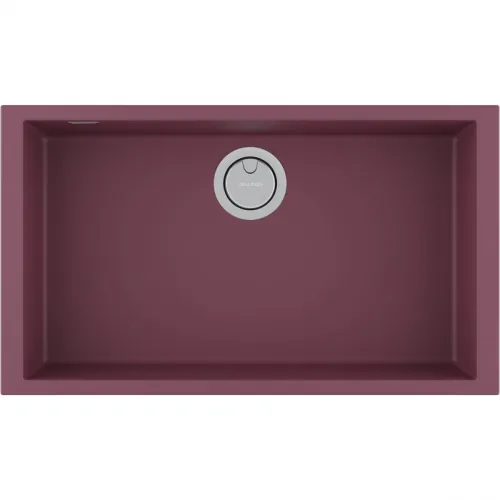 Кухонная мойка Paulmark Acrystone Neo Classic Merlot PM967644-ME 76x43,5 см, бордо