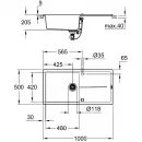 Кухонная мойка Grohe K400 серый 31641AT0