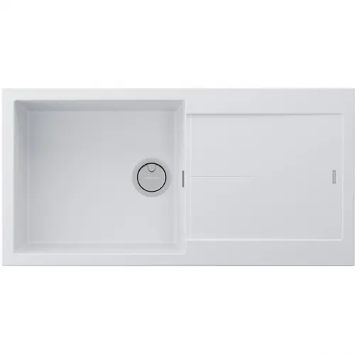Кухонная мойка Paulmark Acrystone Extensio White PM989950-WH 99x50 см, белый