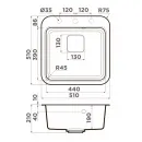 Кухонная мойка Artgranit Omoikiri Tasogare 51-MA марципан 4993737