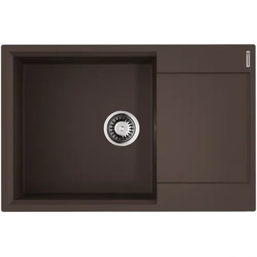 Кухонная мойка Artgranit Omoikiri Daisen 78-LB-DC темный шоколад 4993691