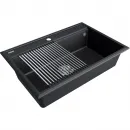 Кухонная мойка Paulmark Stepia PM117551-AN+R375-BS 75x51 см, антрацит