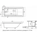 Ванна из литьевого мрамора Delice Diapason DLR330022 155x70 см, белый