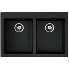 Кухонная мойка Tetogranit Omoikiri Bosen 80-2-BL черный 4993836