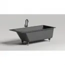 Ванна из литьевого мрамора Salini S-Sense Cascata Kit 104513GF 180x80 см, покраска по RAL глянец полностью