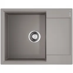 Кухонная мойка Artgranit Omoikiri Daisen 65-GR ленинградский серый 4993682
