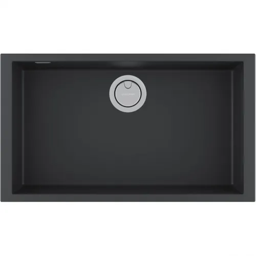 Кухонная мойка Paulmark Acrystone Neo Classic Anthracite PM967644-AN 76x43,5 см, антрацит