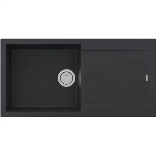 Кухонная мойка Paulmark Acrystone Extensio Anthracite PM989950-AN 99x50 см, антрацит