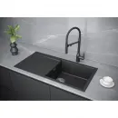 Кухонная мойка Paulmark Acrystone Extensio Anthracite PM989950-AN 99x50 см, антрацит