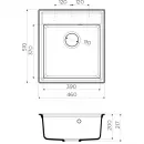 Кухонная мойка ваниль Artgranit Omoikiri Daisen 46-BE