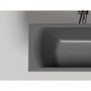 Ванна из литьевого мрамора Salini S-Sense Cascata 104413GF 170x70 см, покраска по RAL глянец полностью